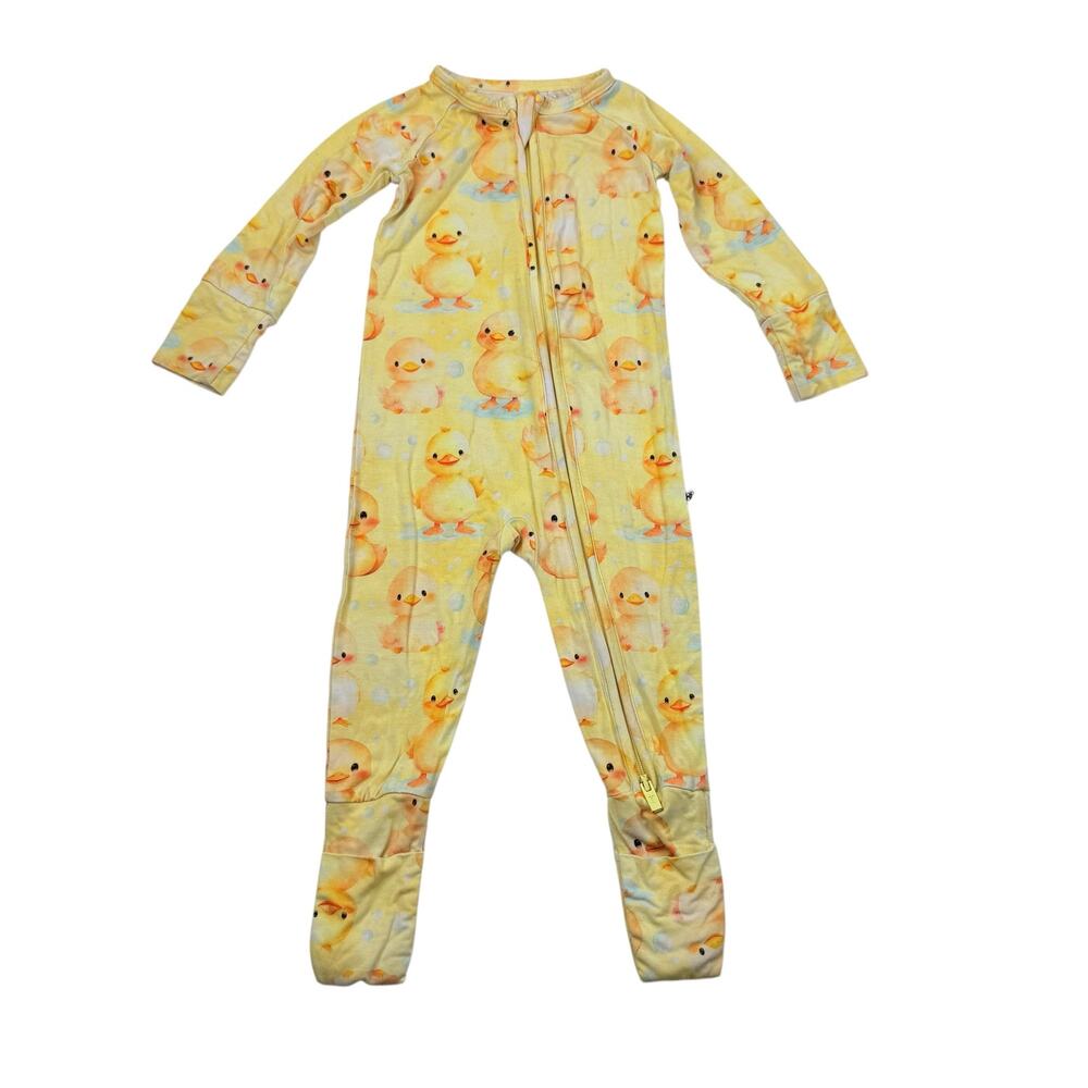 Bums & Roses Little Bum Bums Yellow Ducks Bamboo Zip Sleeper, 9/12m